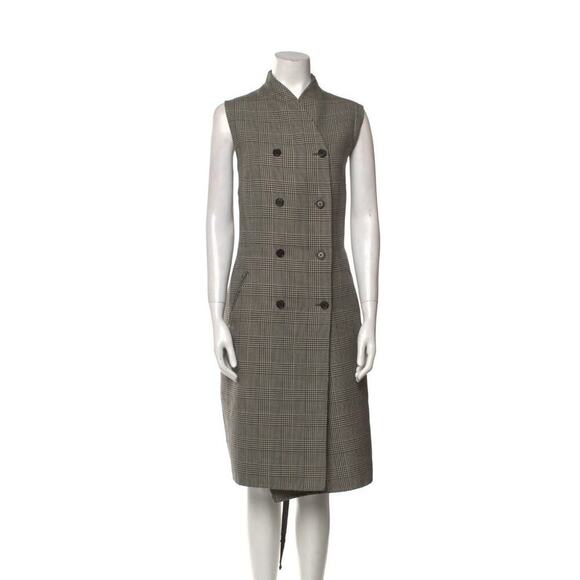 Ralph Lauren Collection Purple Label Wool Dress Double-Breasted Classic Plaid 14 - Picture 2 of 12